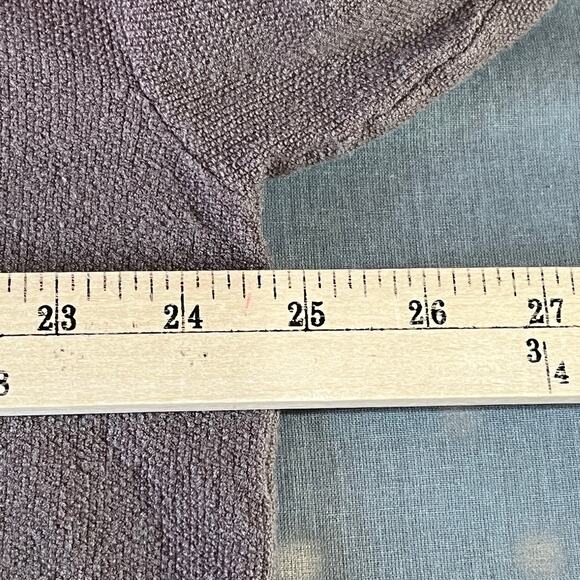 Free People Beach Sweater Womens Medium Brown Knit Mock Neck Oversized Pullover - Picture 11 of 11